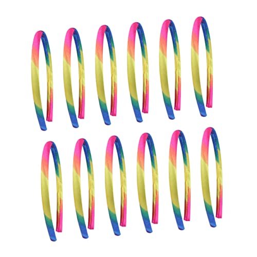 MUSISALY 12stücke Regenbogen Haarspangen Junge Mädchen Haarreifen Stirnband Dekorative Kopfbedeckung Partyzubehör Für Junge Mädchen Geburtstagsfotoshootings von MUSISALY