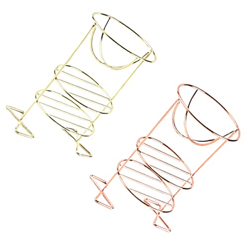 MUSISALY 2stücke Make-up Schwamm Halter Mit Drei Schichten Eleganter Organizer Für Puder Puff Und Beauty-schwämme Zum Trocknen Und Aufbewahren Von Make-up Utensilien Und Roségold von MUSISALY