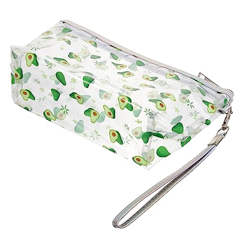 MUSISALY Makeup Bag Für Damen Multifunktionale Kosmetiktasche Mit Klarem Design Für Make-up Toilettenartikel Und Mehr Transparente Aufbewahrungstasche Für Reisen Und Zuhause Avocado von MUSISALY