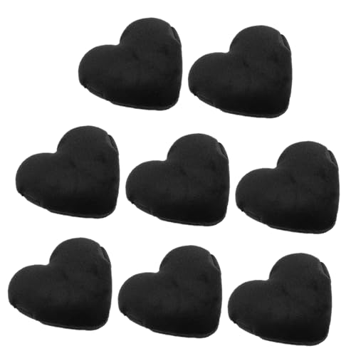 MUSISALY 8 Stück Herzförmige Puderquasten für Damen Waschbare Schminkkissenquaste Kompakte Puderquaste für Lose Puder Make Up Zubehör für Grundierung und Concealer von MUSISALY