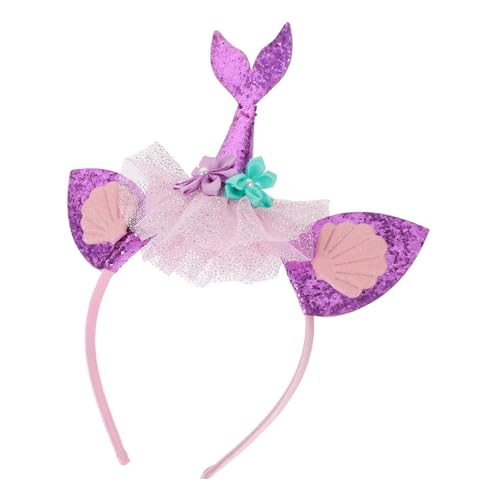 MUSISALY Süßes Meerjungfrau-stirnband Für Mädchen Haar-accessoire Für Mädchen Meerjungfrau Bequemer Stoff von MUSISALY