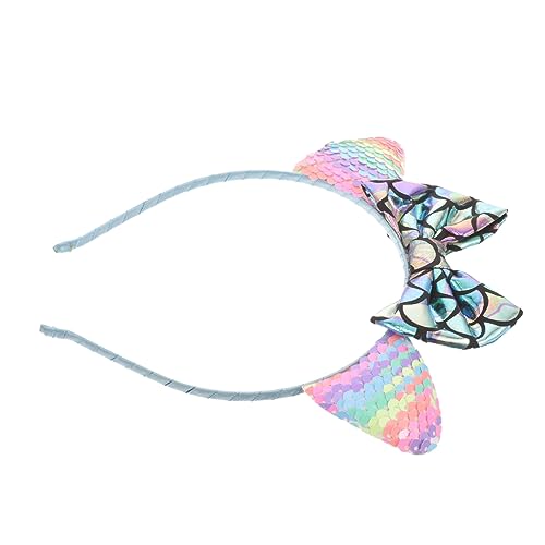 MUSISALY Meerjungfrau-stirnband Für Mädchen Pailletten Schleife Katzenohren Haarband Für Mädchen Haar-accessoire von MUSISALY