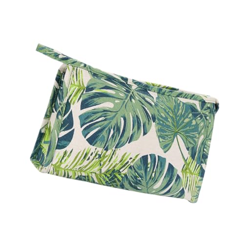 MUSISALY Tropical Monstera Kosmetiktasche Multifunktionale Tragbare Aufbewahrungstasche Aus Canvas Für Reisen Toilettenartikel Und Make-up Für Damen Und Herren von MUSISALY