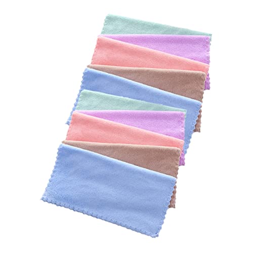 MUSISALY Mikrofaser Handtuch Satz 10 Stück Gesichtstuch Make-up-entferner-tuch Korallenvlies Quadratisch Hautfreundlich Kompakt Für Damen von MUSISALY