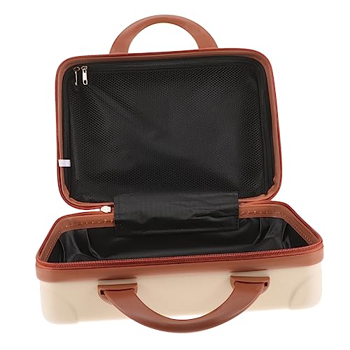 MUSISALY Tragbarer Make-up-Koffer Kleiner Kosmetik-reisekoffer Aus Kunststoff Make-up-aufbewahrungskoffer Mit Großem Fassungsvermögen Für Damen von MUSISALY