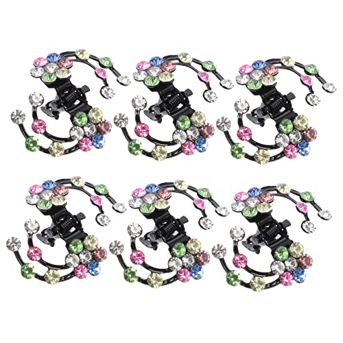 MUSISALY 6stücke Blumen-haarklammern Mit Strasssteinen Mini-haarnadeln Für Frauen Und Mädchen Pflaumenblüten-form Haarschmuck Für Hochzeiten Partys Und Feiern Mehrfarbig von MUSISALY