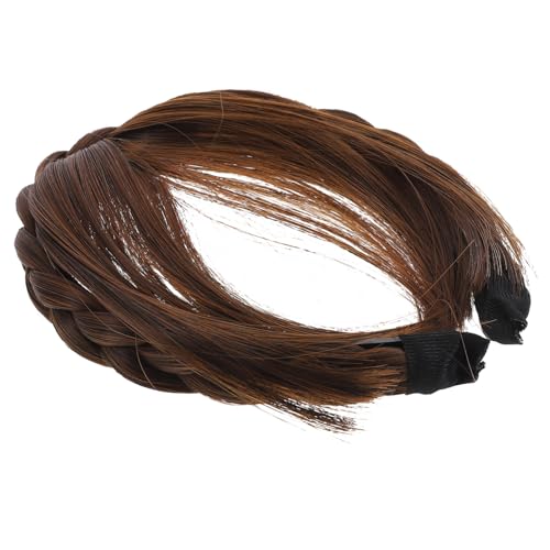 MUSISALY Mode Synthetische Perücken Stirnband Fransen Haarverlängerungen für Frauen Verstellbar Bequem Natürlich Aussehend für Alltag Partys von MUSISALY