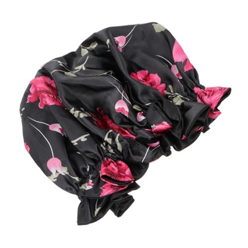 MUSISALY Verstellbare Haarhaube Doppellagige Satin-kappe Für Damen Nachtschlafhaube Haarhaube Für Lockiges Haar Schlafhaube Queen-size-haar Vor Trockenheit von MUSISALY