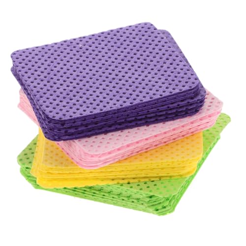 MUSISALY Nagelkleber-reinigungspads 4 Beutel Mit Nagelentferner-pads Weiche Nageltücher Wiederverwendbar Hohe Saugfähigkeit Augen-make-up-entferner von MUSISALY