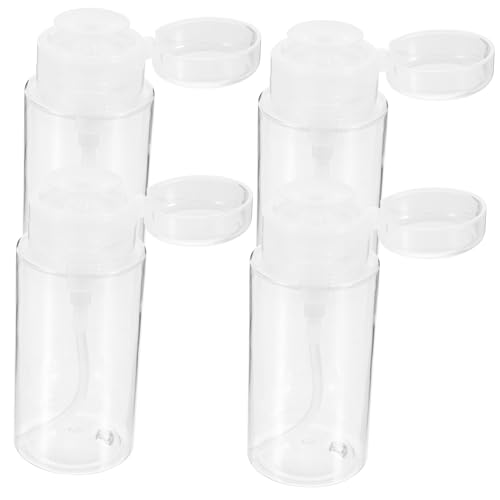 MUSISALY Nagellackentferner-spender 4 Stück Nachfüllbare Pressflüssigkeitsflaschen Tragbare Reise-make-up-entferner-wasserflasche von MUSISALY
