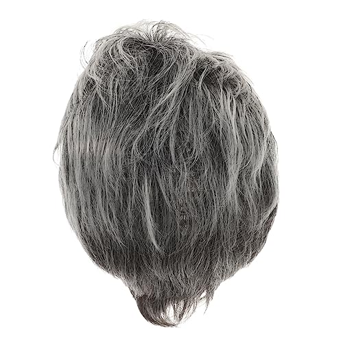MUSISALY Kurze Flauschige Synthetikperücke Für Atmungsaktive Verstellbare Perücke Für Cosplay Partys Und Tägliches Tragen Für Ältere Damen Und Besondere Anlässe von MUSISALY