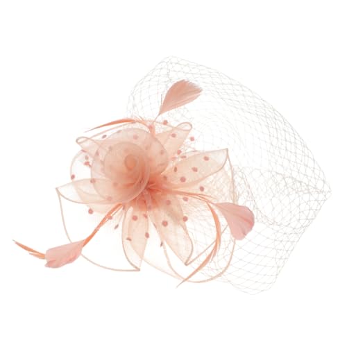 MUSISALY Feder-haarschmuck Party-kopfschmuck Leicht Kreatives Haar-accessoire Netz-kopfschmuck Für Partys Cosplay Und Performance von MUSISALY