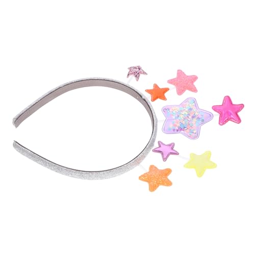 MUSISALY Haarband Für Damen Hochzeit Stirnbänder Mit Spitzen Stern Verzierung Kopfschmuck Für Braut Party von MUSISALY