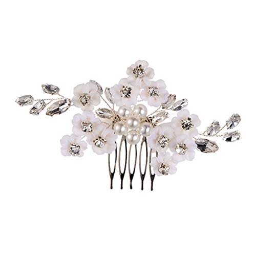 MUSISALY Perlen-haarkamm Für Hochzeit Brautschmuck Kupferdraht-kamm Langlebig Robust Einfach Zu Tragen Für Verschiedene Anlässe Geeignet von MUSISALY