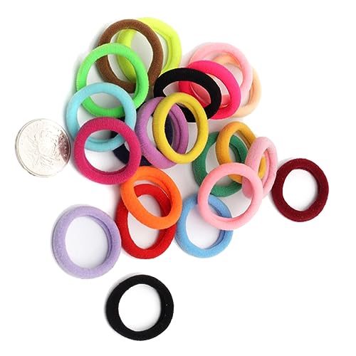 MUSISALY 200 Stück Gummibänder Hochelastisch Pferdeschwanzhalter Haargummis Seil Für Erwachsene Und Kinder von MUSISALY