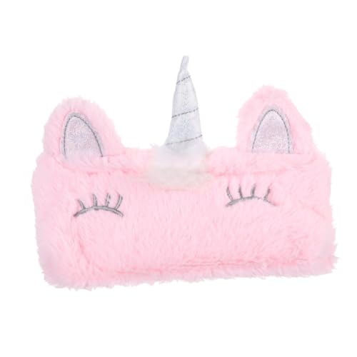 MUSISALY Plüsch-federmäppchen Rosa Für Mädchen Aufbewahrungstasche Schreibwaren Kosmetiktasche Reise Handy Münzbörse Multifunktionale Zubehör von MUSISALY