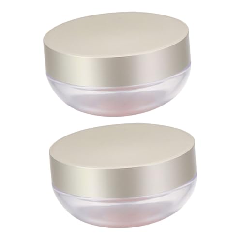 MUSISALY Puder Behälter Pulver Behälter 2 Stück Tragbare Puderdosen Kompakter Wiederverwendbarer Puderbehälter Für Make-up-puder Lidschatten Rouge von MUSISALY