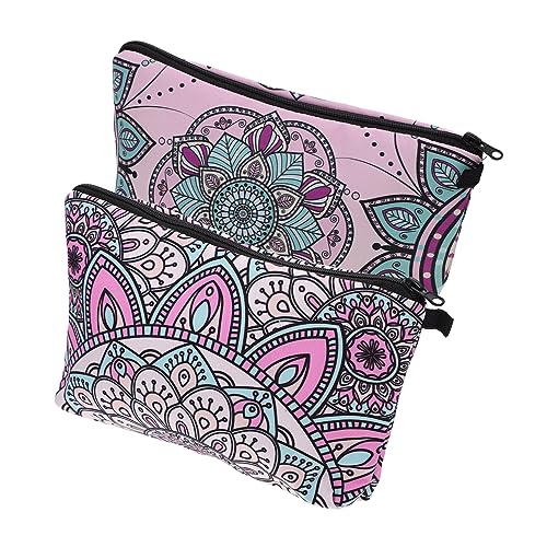MUSISALY 2stücke Bedruckte Kosmetiktasche Mit Reißverschluss Praktische Reise Und Wasch-Organizer Für Damen Leicht Und Für Outdoor-aktivitäten von MUSISALY