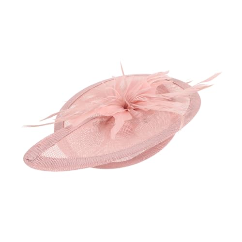 MUSISALY Retro Leinenhut Im Britischen Stil Damenhut Kopfband Teeparty Hut 1950Er Jahre Accessoires Für Frauen Fasinatoren Für Die Haare Teehut Brautkopfbedeckung Fascinator von MUSISALY