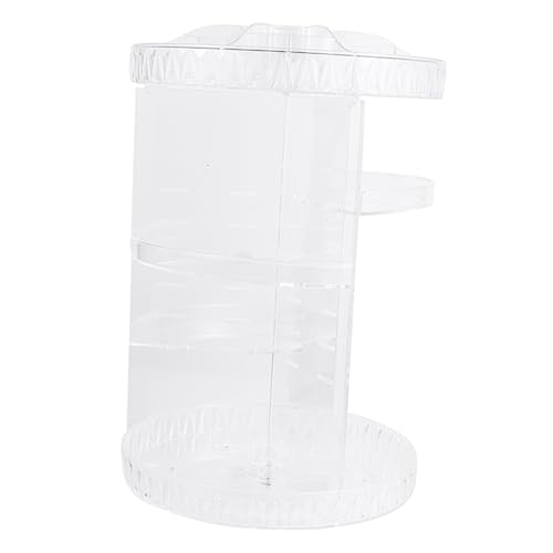 MUSISALY Rotierendes Kosmetik-display- Aus Acryl Mit Strass-textur Praktischer Organizer Für Make-up Für Schminktisch Und Kosmetikaufbewahrung Inklusive Englischer Anleitung von MUSISALY