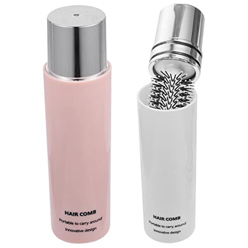 MUSISALY 2stücke Styling-roll-haarbürste Für Lockiges Haar Antistatische Bürste Einziehbare Reise-haarbürste Kreisbürste Für Frauen Und Männer Haarföhnbürste Lockenwicklerkamm Haushalts- von MUSISALY