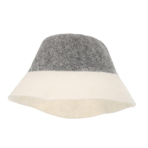 MUSISALY Wiederverwendbarer Saunahut Aus Polyester Für Männer Und Frauen Bequemer Hut Zum Baden Und Spa Stilvoller Fischerhut Mit Effizienter Wasseraufnahme von MUSISALY