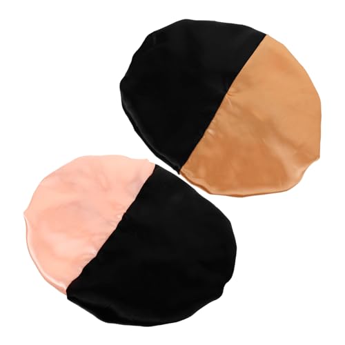 MUSISALY 2stücke Verstellbare Elastische Schlafmütze Für Damen Haube Zum Schlafen Für Lockiges Haar Dekorative Schlafkappe Aus Satin Für Zöpfe Große Haube Für Zöpfe Und Tägliche von MUSISALY