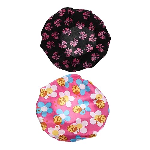 MUSISALY Schlafmütze Für Kinder Aus Satin Elastische Badekappe Für Die Nacht Bequem Und Atmungsaktiv Für Jungen Und Mädchen von MUSISALY