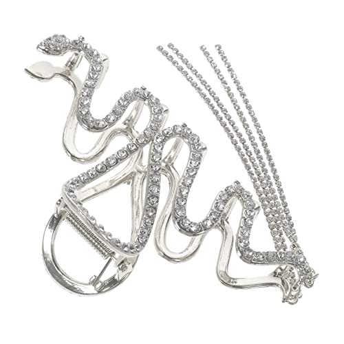 MUSISALY Haarklammer Schlangenform Metallklammern Strass Für Damen Haarschmuck Groß Blumen Haarklammer Klammern Haarzubehör von MUSISALY