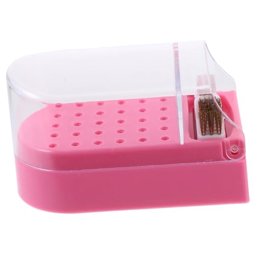 MUSISALY Aufbewahrungsbox Für Nagelbohrer Halter Für Nagelschleifköpfe Organizer Für Maniküre-werkzeuge Transparente Box Für Nagelkunst-polierköpfe Lagerungsfall Für von MUSISALY