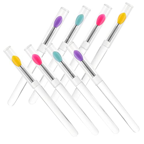 MUSISALY Silikon Lippenpinsel Set Make-Up Beauty Tools Lidschatten Kosmetik Lippenstift Pinsel von MUSISALY