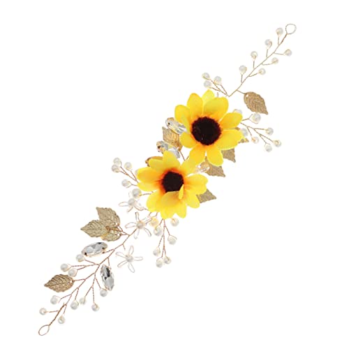 MUSISALY Haarschmuck Für Mädchen Mit Sonnenblumen-stirnbändern Elegantes Brautband Für Die Hochzeit von MUSISALY