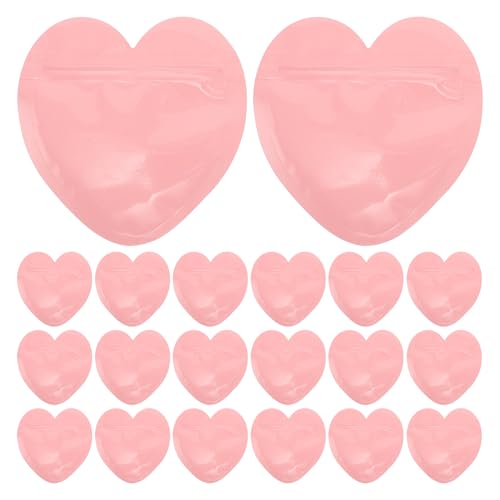 MUSISALY Stilvolle Herzförmige Schmuckaufbewahrungsbeutel 100 Stück Selbstverschließende Beutel Für Schmuckanhänger von MUSISALY