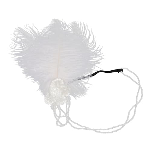MUSISALY Stirnbänder Für Damen Mit Feder Und Strass-design Kopfschmuck Im Stil Der Geeignet Für Auftritte Geburtstagsfeiern Cosplay Und Kostümshows von MUSISALY