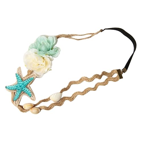 MUSISALY Perlen-stirnband Damen-kopfschmuck Haarschmuck Perlen Stirnband Strand-haarband Muschel-haarband Damen- Zubehör Für Alltagslook Urlaubsstrände Verabredungen Familienfeiern von MUSISALY