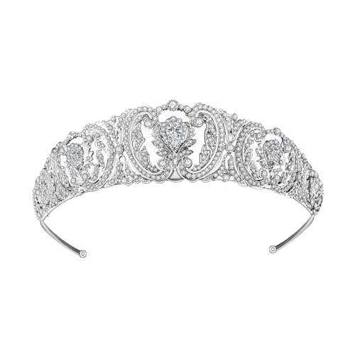 MUSISALY Strass Krone Stirnband Für Braut Hochzeit Tiara Kopfschmuck Mit Kristallen Haarschmuck Für Besondere Anlässe von MUSISALY