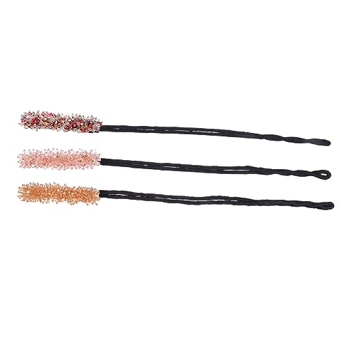 MUSISALY 3stücke Haar Knoten Shaper Maker Haar Ornament Für Frauen Mit Strass Dutt Former Für Mutter Freundin von MUSISALY