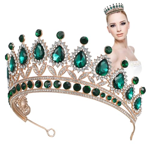 MUSISALY Strass-tiara-krone Für Hochzeit Festzug Geburtstagsparty Abschlussball Mit Kristallen Verziert Elegantes Frauenkopfschmuck von MUSISALY