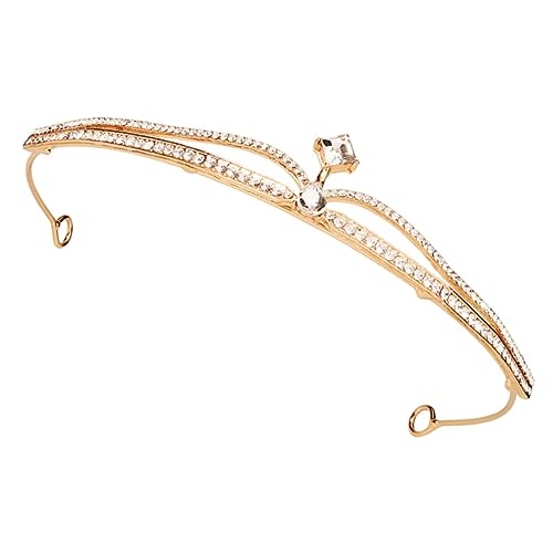 MUSISALY Strasskrone Für Hochzeit Geburtstag Elegante Kristall-tiara Mit Zarten Verzierungen Leicht Zu Tragen von MUSISALY