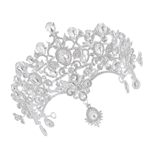 MUSISALY Kristallherzkrone Damen Stirnband Strasskrone Hochzeit Kopfbedeckung Schmuck Für Party Ball Cosplay von MUSISALY