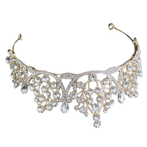 MUSISALY Feenkrone Hochzeitskrone Stirnband Strass-kopfschmuck Für Geburtstag Abschlussball Hochzeit Zubehör von MUSISALY