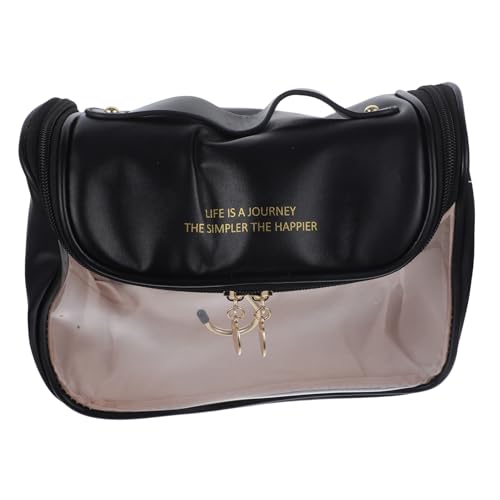 MUSISALY Transparente Reisetasche Für Damen Tragbare Kosmetiktasche Organizer Für Badartikel Aufbewahrungstasche Für Make-up Und Tägliche Gegenstände Geeignet Für Reisen Camping Und von MUSISALY