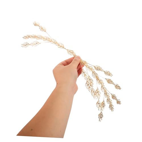 MUSISALY Hochzeitskronen Für Braut Stirnband Mit Blattmotiv Haarschmuck Für Hochzeit Kopfbedeckung Für Frauen Verstellbar Metallblätter Party-accessoire Geburtstags-tiara von MUSISALY