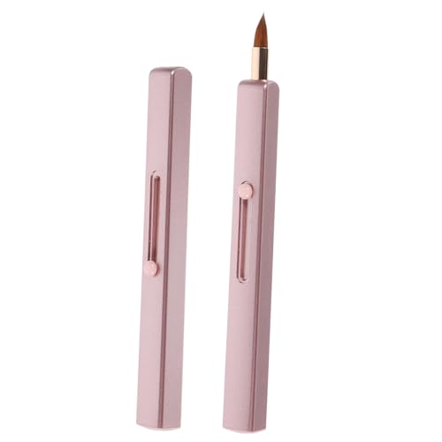 MUSISALY 2stücke Lippenpinsel Verstellbarer Lippen-make-up-pinsel Mit Schutzkappe Tragbarer Für Lippenstift Und Lipgloss Für Frauen Kleine Concealer-bürste Für Kosmetiktaschen von MUSISALY