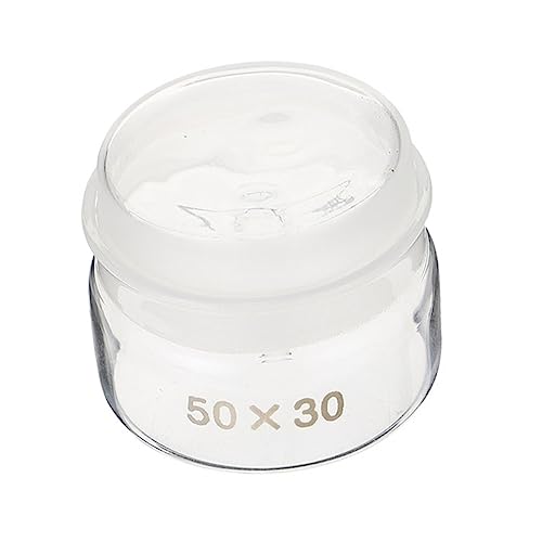 MUSISALY Vorratsglas Mit Deckel Transparentes Glaswägegefäß Runde Glasbehälter Zum Wiegen Von Proben Langlebige Und Praktische Vorratsdose Für Küche Und Labor von MUSISALY