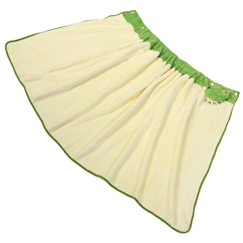 MUSISALY Weicher Dusch-bademantel, Saugfähiger Badetuch-wickel Für Damen, Plüsch-bademantel, Süßer Knoblauch-bademantel Für Zuhause, Spa, Dusche Und Winter von MUSISALY