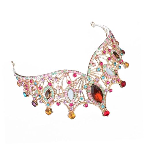 MUSISALY Brautkleid-tiara Mädchen-tiara-requisite Barock-hochzeits-kopfschmuck Glänzendes Material Filigranes Design Für Hochzeiten Und Partys von MUSISALY