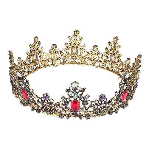 MUSISALY Krone Mit Strasssteinen Für Hochzeitsfeier Frauen Brautjungfernkrone Geburtstag Party Cosplay Dekoration von MUSISALY