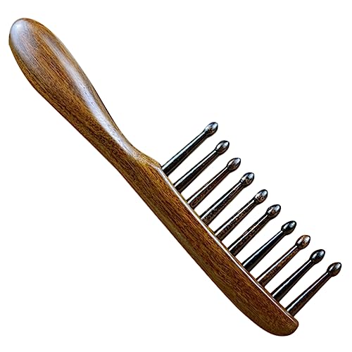 MUSISALY -statischer Haarkamm Aus Holz Entwirrer Breiter Zahnkamm Für Frauen Und Männer Massagekamm von MUSISALY