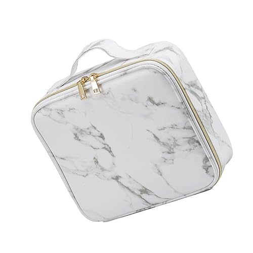 MUSISALY wasserdichte Make-up-Tasche Für Damen Tragbare Reise-Kosmetiktasche Mit Reißverschluss Muster Für Kosmetikartikel Aus Hochwertigem Pu Und Polyestermaterial von MUSISALY